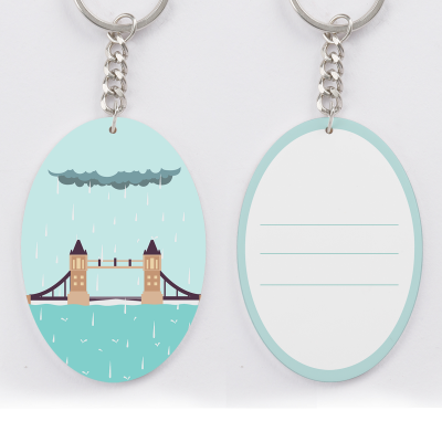Oval Key Chain